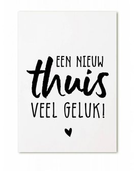 Cadeaukaartje &quot;Een nieuw thuis&quot;