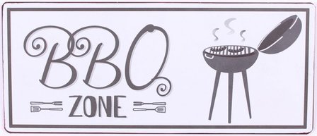 Tekstbord BBQ ZONE