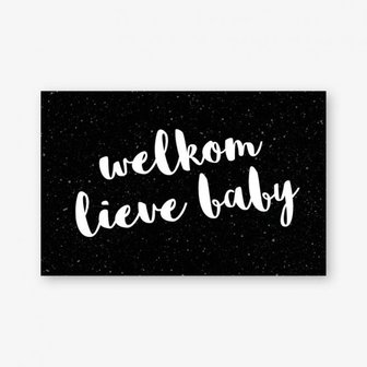 Mini kaartje: Welkom lieve Baby