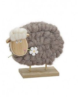 Schaap van hout/wol