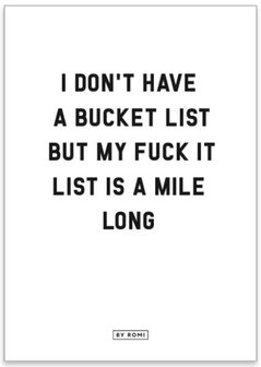 Kaart Bucketlist...