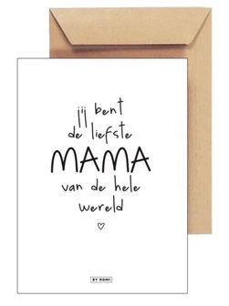 MAMA Kaart Voor de liefste Mama