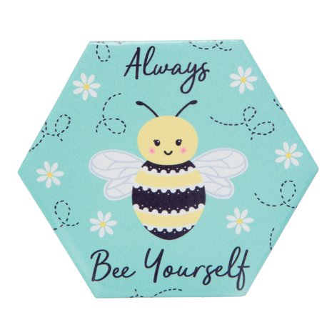 Onderzetters BEE HAPPY set 4