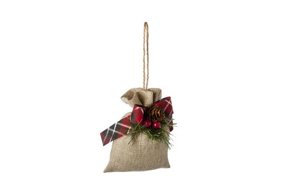 HANGER KERSTZAK JUTE SCHOTSE STRIK