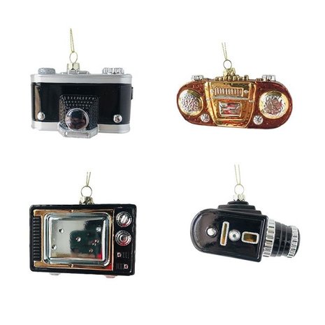 Kersthanger camera, fototoestel 6x11x7cm leverbaar in 4 modelen