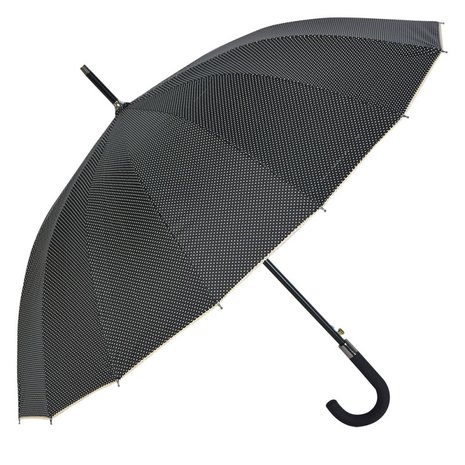 paraplu zwart met witte stippen