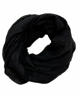 Sjaal/Shawl Zwart  Materiaal: 30% Cotton – 70% Viscose   Erg mooi bij een zwart witte outfit!