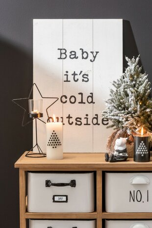 Tekstbord |  Baby it'cold / Skiing   J-LINE