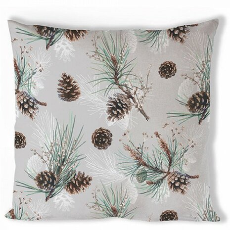 Ambiente Kussenhoes Pine Cone All Over 40x40cm-100% Katoen