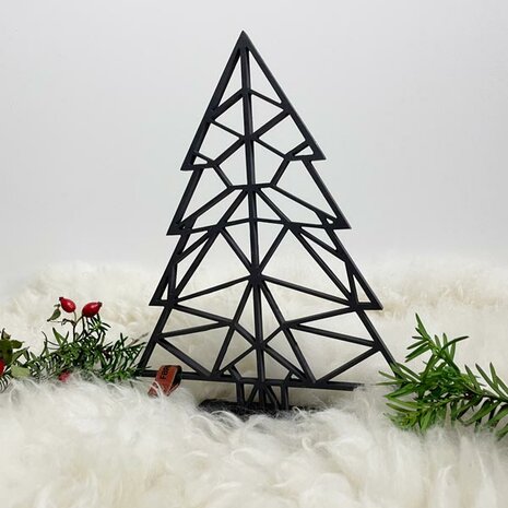 Kerstboom mini zwart hout