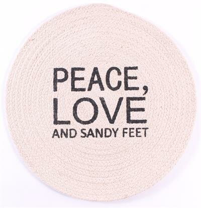 Placemat Placemat for beach, Peace, Love and... 25CM