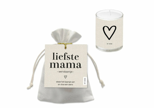 Wenskaarsje / Liefste mama