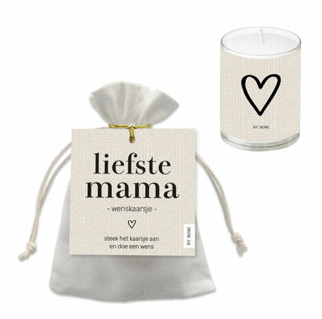 Wenskaarsje / Liefste mama