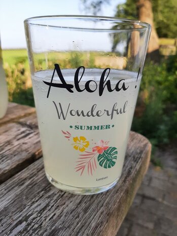 glas voor zomer aloha