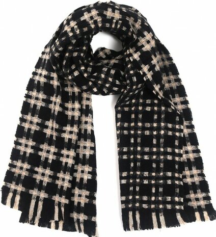 Trendy sjaal voor het najaar/winter in 2 verschillende kleuren 190 x 65 cm.