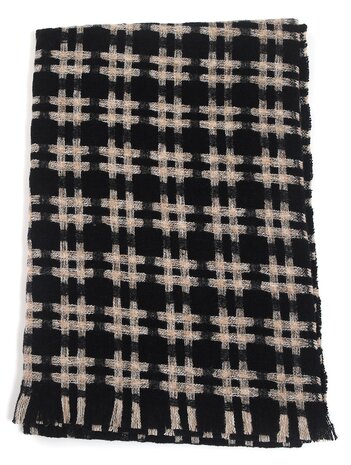 Trendy sjaal voor het najaar/winter in 2 verschillende kleuren 190 x 65 cm.