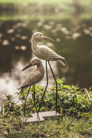 Reiger op staander H 47cm