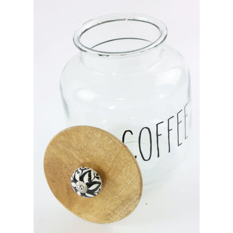 Voorraadpot Koffie/Coffee Glas