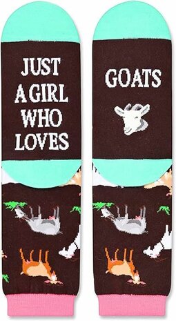 Sokken Geiten  "Just a girl who loves Goats" 