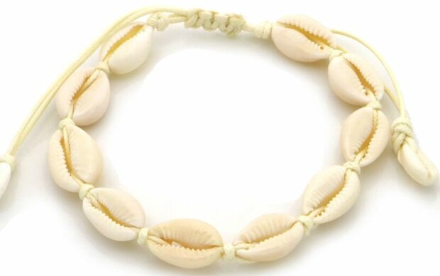 Enkelbandje schelpen /enkelketting