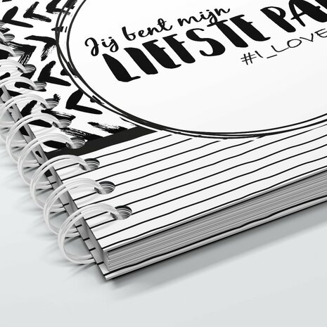  Jij bent mijn liefste papa - Hardcover Wire-o Invulboek SilliBeads