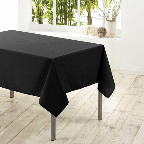 Zwart Tafelkleed Essentiel zwart 140 x 250 cm
