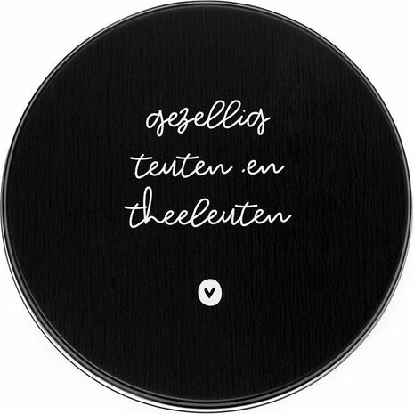 Onderzetters met tekst in blikje met tekst Kurk / Zoedt