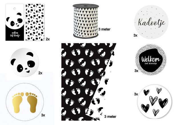 Inpakset "Welkom lief kleintje" Baby