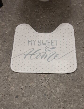 Toiletmat 45x45cm My sweet home