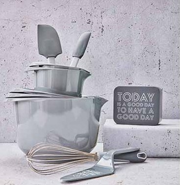 KADOBLIK-GOOD DAY- 12X10XH6,2CM GRIJS