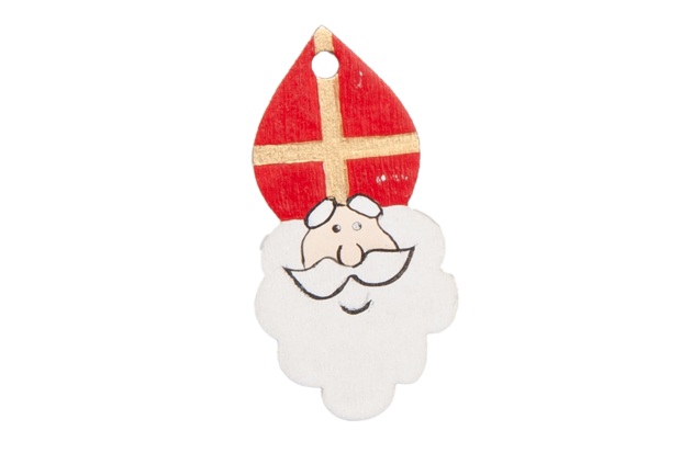 Houten Sinterklaas Cadeau Hanger set 2 stuks