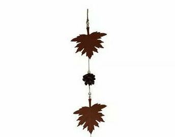 Guirlande bladeren metaal 13x5x34cm