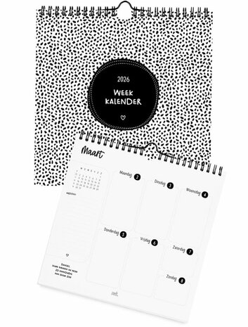 Weekkalender 2026 overzichtelijke weekplanner ZOEDT