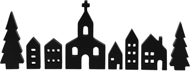 Kerstdorp, Een houten winters tafereeltje