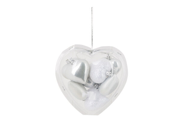 Kerstballen Hartjes in Hart