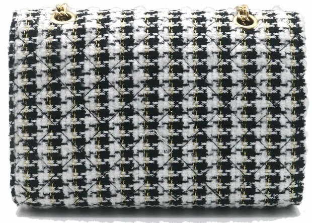 Schoudertas Zwart Wit