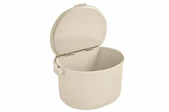 Afvalbakje/afvalemmer 3,3 L aanrecht 24X20.5X17CM