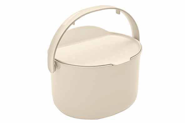 Creme Afvalbakje/afvalemmer 3,3 L aanrecht 24X20.5X17CM