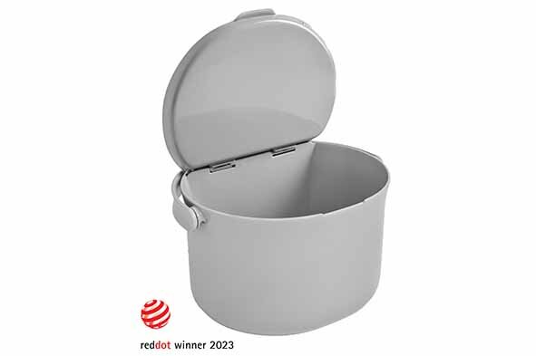 Afvalbakje/afvalemmer 3,3 L aanrecht 24X20.5X17CM