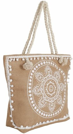 Strandtas Tassels 50x38x16cm