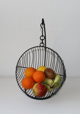 Fruitmand | Fruitschaal Hangend Zwart