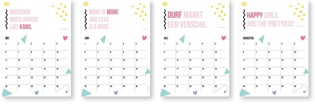 Verjaardagskalender in Kleur byBean