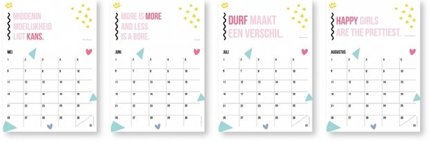 Verjaardagskalender Kleur byBean