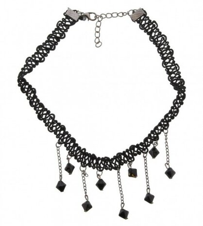 Choker met kralen Halsband Halsketting