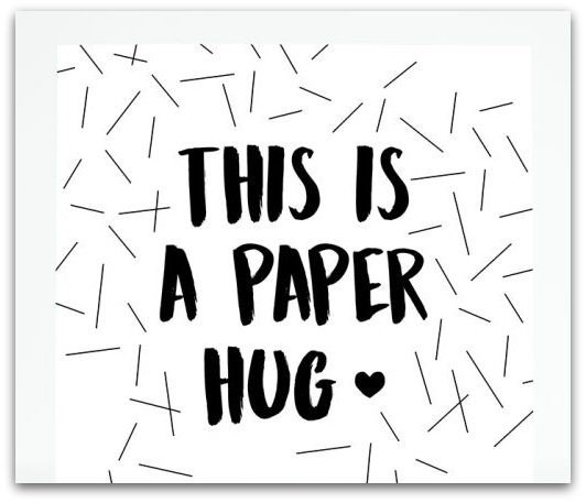 Kaart This is a paper hug
