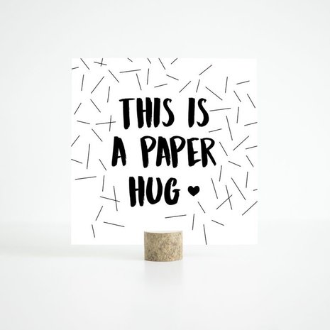  a paper hug kaart