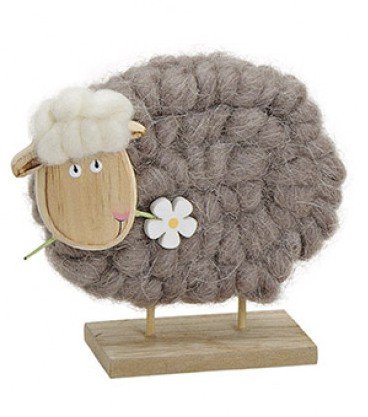 Schaap van hout/wol