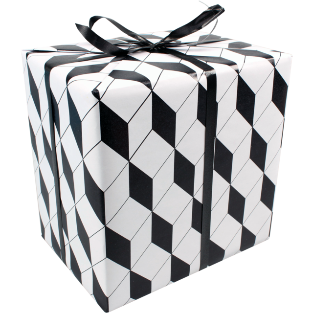 Inpakpapier, Zwart, Wit Cadeaupapier-Zwart-Wit-Inpakpapier - Zwartwitshop