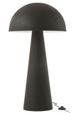 J-Line Lamp Paddenstoel Metaal Mat Zwart Extra Large