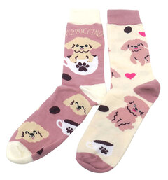 Sokken  Dogs Roze m38-43